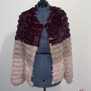 **LIKE NEW** FAUX FUR STATEMENT PIECE JACKET
